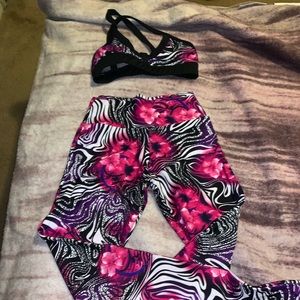 2 piece motionwear dance wear